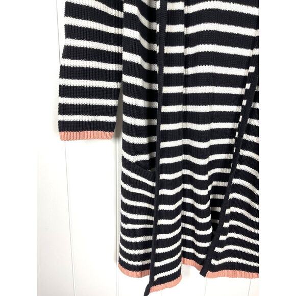 NWT Part Two Copenhagen Womens Navy and White Striped Duster Cardigan Size SM - Picture 2 of 6